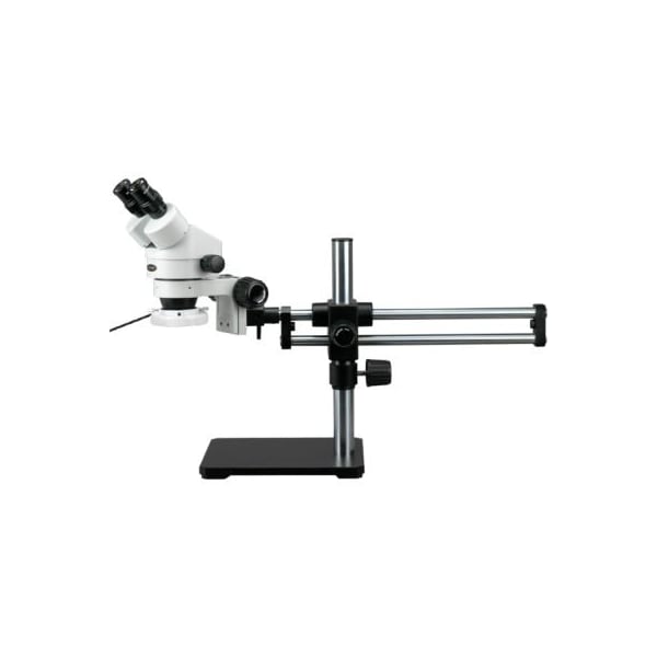 AmScope SM-5BZ-144S 3.5X-90X Binocular Stereo Microscope on Ball Bearing Stand with 144-LED Light